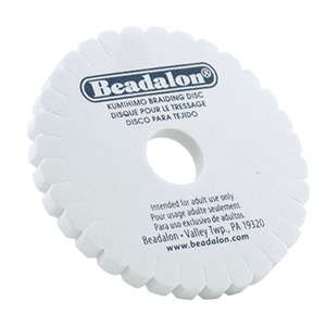 Kumihimo Disk rond 15cm Beadalon Wit