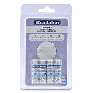 Knijpkraal pack Beadalon (0.8mm, 1.3mm, 1.5mm, 1.8mm) Zilver