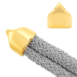 Metaal eindkapjes DQ &Oslash;20x10mm Goud (nikkelvrij)