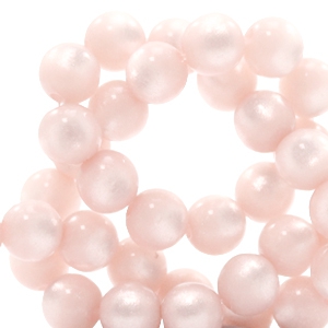 Super Polaris kralen 6 mm rond Whisper pink