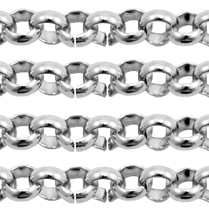 Benodigdheden van Stainless steel Roestvrij staal (RVS) jasseron 4mm Antiek zilver