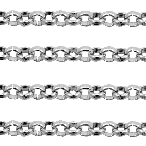 Benodigdheden van Stainless steel Roestvrij staal (RVS) jasseron 3mm Antiek zilver