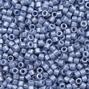 Miyuki kralen 11/0 delica's Opaque luster blueberry blue