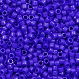 Miyuki kralen 11/0 delica's Opaque cobalt blauw