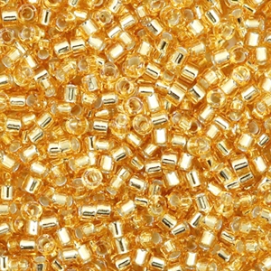 Miyuki kralen 11/0 delica's Silverlined gold