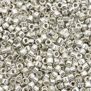 Miyuki kralen 11/0 delica's Galvanized silver