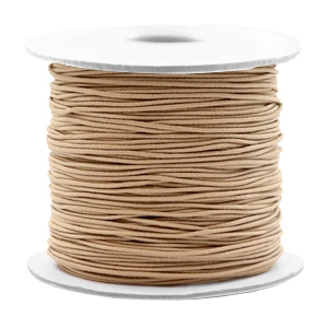 Gekleurd elastiek 0.8mm Taupe brown