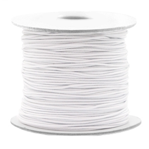 Gekleurd elastiek 0.8mm White