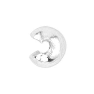 Knijpkraal verbergers 6mm Beadalon Zilver
