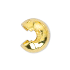Knijpkraal verbergers 3mm Beadalon Goud