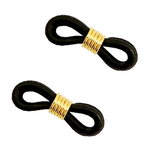 Brillen koord eindje Black-gold