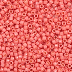 Miyuki kralen 11/0 delica's Duracoat opaque dyed light watermelon pink DB-2114