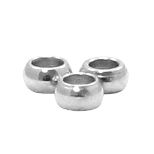 Kralen van Stainless steel Roestvrij staal 2mm (RVS) Zilver 