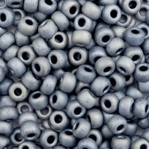 Miyuki 6/0 rocailles Metallic matte silver gray 6-2002