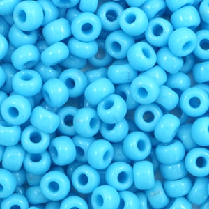 Miyuki 6/0 rocailles Opaque turquoise blue 6-413