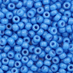 Miyuki 8/0 rocailles Duracoat opaque delphinium blue 8-4484