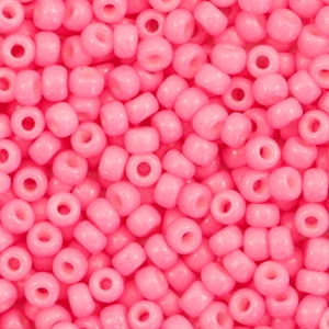 Miyuki 8/0 rocailles Duracoat opaque carnation pink 8-4467