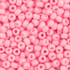 Miyuki 8/0 rocailles Duracoat opaque light carnation pink 8-4466