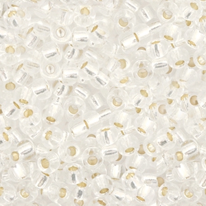 Miyuki 8/0 rocailles Silverlined crystal 8-1