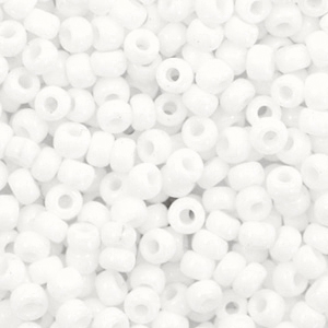Miyuki 8/0 rocailles Opaque white 8-402