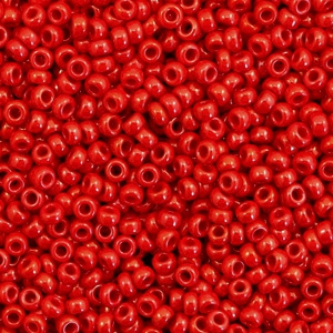 Miyuki 11/0 rocailles Opaque luster red 11-426
