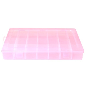 Sieraden display opbergbox 28 vaks Roze
