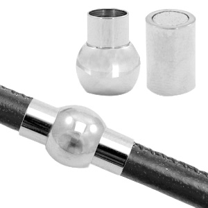 Benodigdheden van Stainless steel Roestvrij staal (RVS) magneetslot &Oslash;6mm Antiek zilver