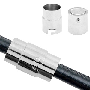 Benodigdheden van Stainless steel Roestvrij staal (RVS) magneetslot &Oslash;8mm Antiek zilver