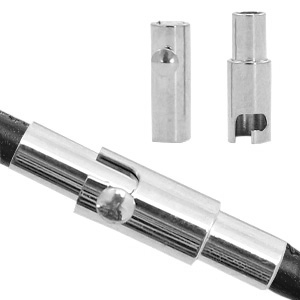 Benodigdheden van Stainless steel Roestvrij staal (RVS) magneetslot &Oslash;2mm Antiek zilver