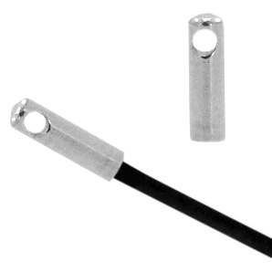 Benodigdheden van Stainless steel Roestvrij staal (RVS) eindkap &Oslash;1.2mm Antiek zilver