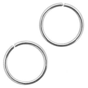 Benodigdheden van Stainless steel Roestvrij staal (RVS) buigringen 10mm Antiek zilver