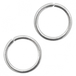 Benodigdheden van Stainless steel Roestvrij staal (RVS) buigringen 8mm Antiek zilver