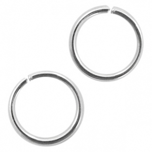 Benodigdheden van Stainless steel Roestvrij staal (RVS) buigringen 6mm Antiek zilver