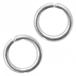 Benodigdheden van Stainless steel Roestvrij staal (RVS) buigringen 4mm Antiek zilver