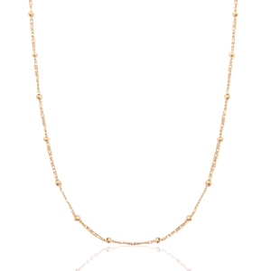 Kettingen van Stainless steel Roestvrij staal (RVS) ball Rose gold