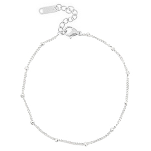 Enkelbandje (RVS) ball Silver