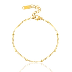 Armbanden van Stainless steel Roestvrij staal (RVS) ball Goud