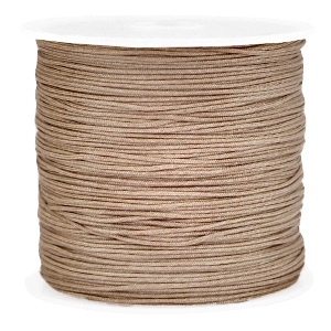 Draad macram&eacute; 0.8mm Light brown