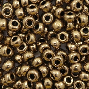 Miyuki 6/0 rocailles Metallic dark bronze 6-457
