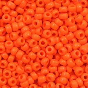 Miyuki 8/0 rocailles Opaque orange 8-406
