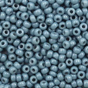 Miyuki 8/0 rocailles Duracoat opaque bayberry blue 8-4482