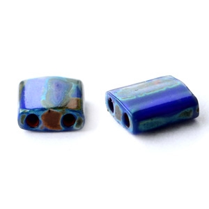 Miyuki kralen 5x5mm tila Opaque cobalt picasso blue TL-4518