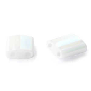 Miyuki kralen 5x5mm tila White pearl AB TL-471