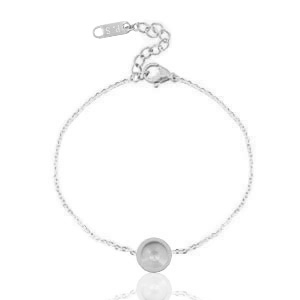 Armbandjes Polaris Steel voor 7mm cabochon of Swarovski Elements 2088-SS34 Zilver