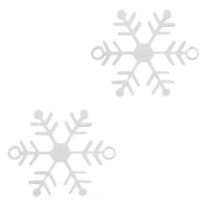 Bohemian tussenstuk sneeuwvlok Zilver