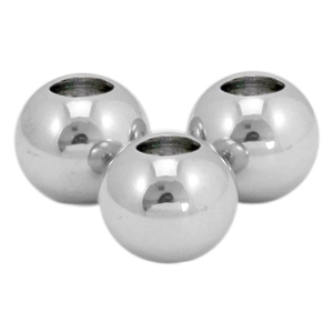 Kralen van Stainless steel Roestvrij staal 5mm (RVS) Zilver 