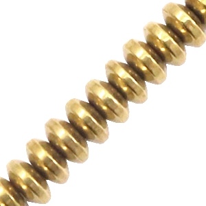 Kralen van hematite disc Gold