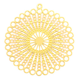 Bohemian hanger rond Goud (nikkelvrij)