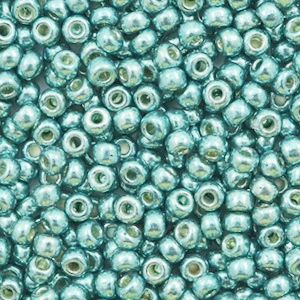 Miyuki 8/0 rocailles Duracoat galvanized dark sea foam green 8-4216
