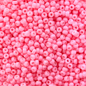 Miyuki 11/0 rocailles Duracoat opaque carnation pink 11-4467